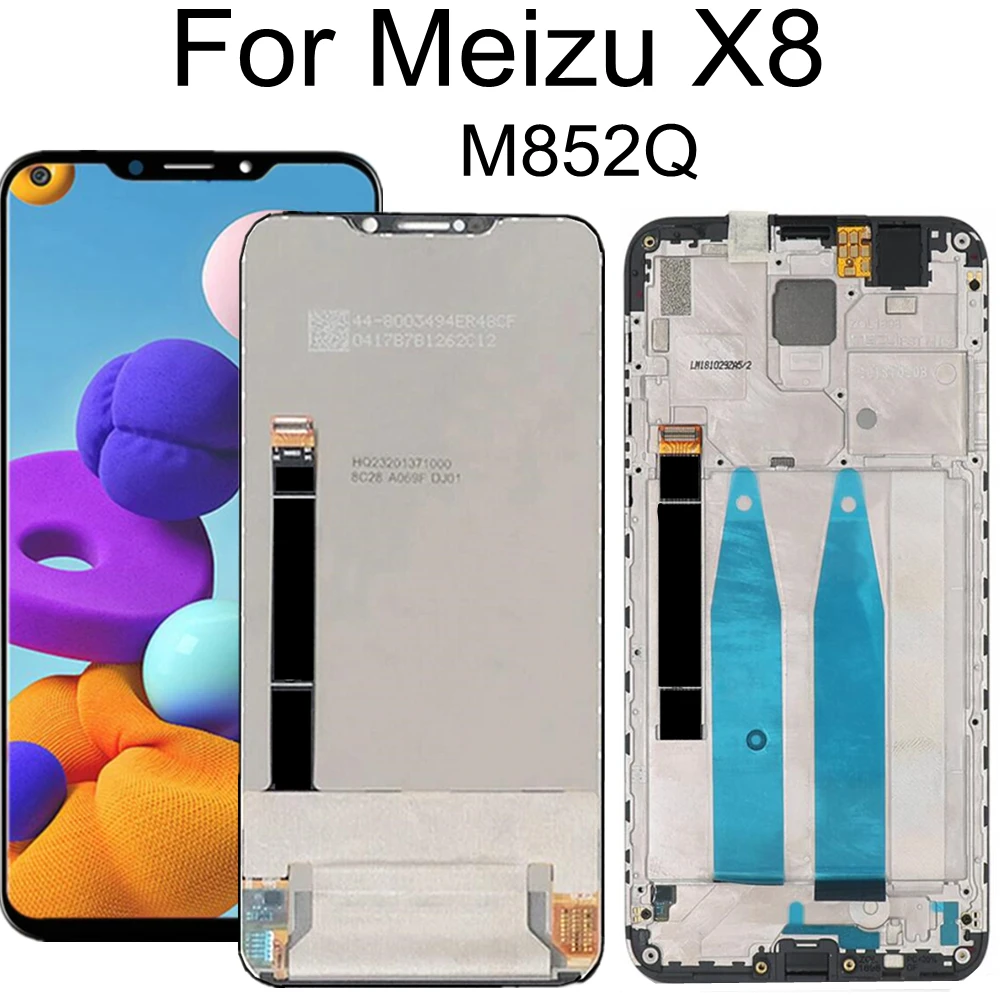 6.2  LCD For Meizu X8 M852Q LCD Display touch Screen Digitizer Assembly Replacement Accessories