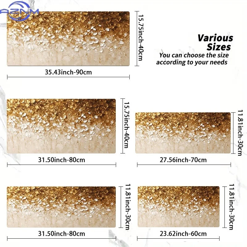 Opulent Golden Gradient Mouse Mat, Made of Rubber, Various Sizes Offered, Great for Coders And Gamers, Excellent As a Birthday O