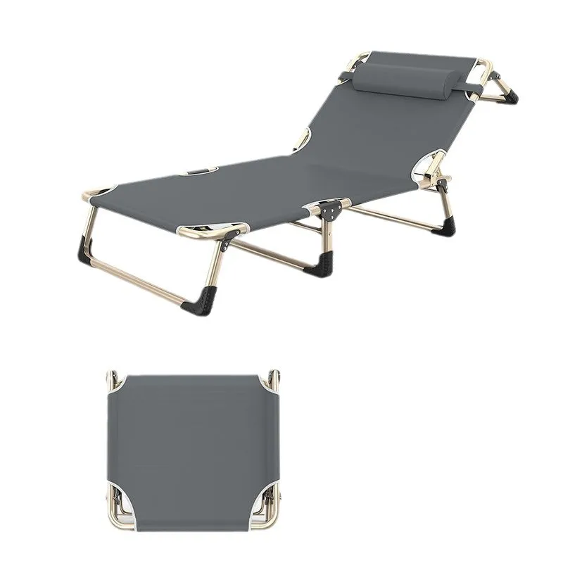 Outdoor Portable Folding Sleeping Bed Thick Pipe Design Durable Compact Camping Bed