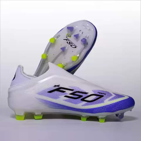 Without-Lace Non Slip Football Shoes Pro Mens Football Boots Youth FG/TF F50+ Training Studded Fast Soccer Shoes for Man