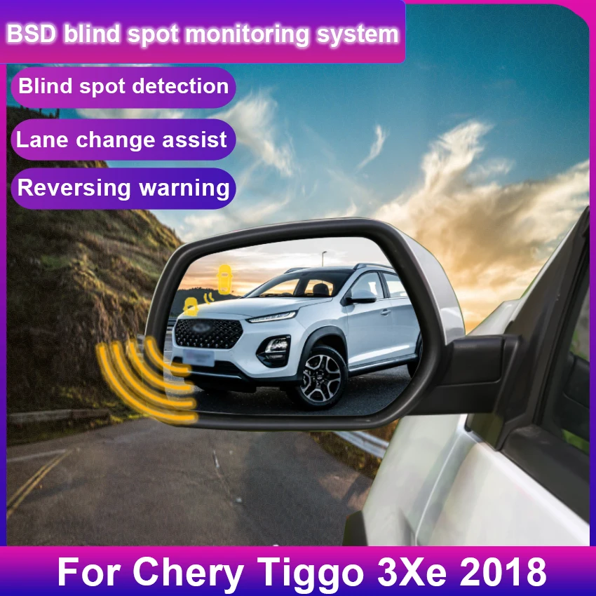 Car Blind Spot Monitoring System BSD BSA BSM Radar Parking Sensor Assist Lane Changing For Chery Tiggo 3Xe 2018 to 2025