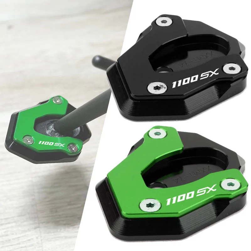 

Motorcycle Accessories Kickstand Foot Side Stand Extension Enlarger Pad For NINJA1100SX NINJA 1100SX 2025 2026
