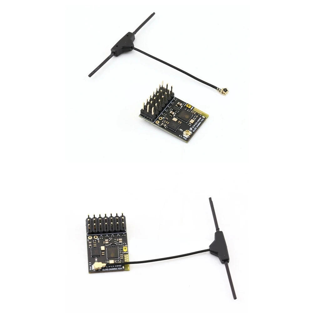 

ELRS 2.4G Receiver PWM 7CH FPV Receiver With T Type Antenna For RC FPV Long Range Racing Drone Quadcopter