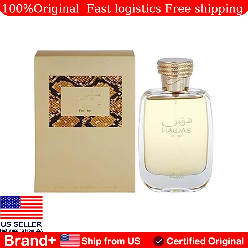 

RASASI Hawas Her Eau De Parfum 100ML Arabian Women's Perfume Long Lasting Fragrance Cologne Persistence Pheromone Portable
