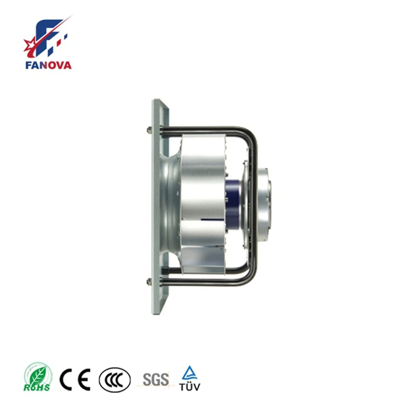 FANOVA Industrial 310mm EC 380V Air Cooling Exhaust Centrifugal Fan With Plastic Bracket OEM Customizable