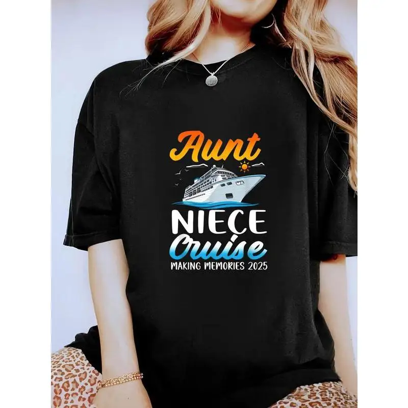 

Aunt Niece Cruise 2025 T-shirt, Making Memories Cruise Trip Tee, Family Vacation Shirt, Auntie Niece Matching Top Gift