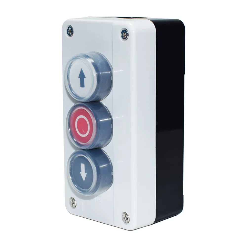 Waterproof 3 Hole Push Button Box XAL B324 With Cover Control Switch For Industrial Door Elevator Machinery 20C 55C