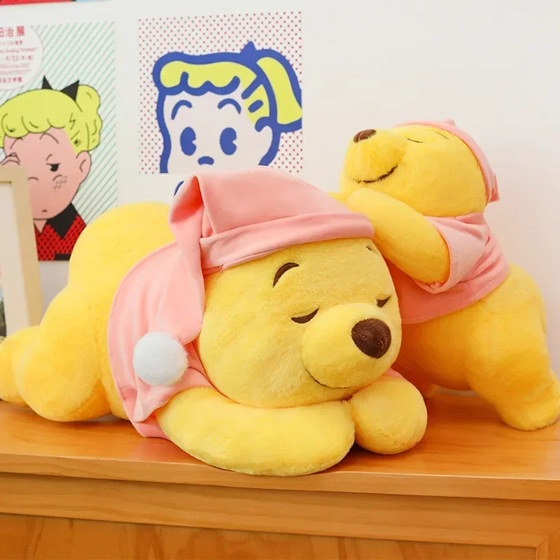 37-65CM Neue Disney Winnie The Pooh Plüsch Spielzeug Nette Cartoon Bär Gefüllte Puppe Weiche Anime Kissen Kawaii souvenir Geburtstag Geschenk