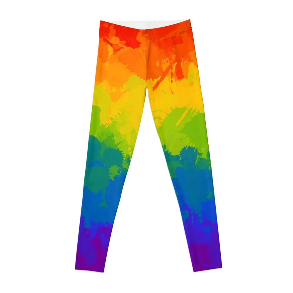 

Rainbow Pride Paint Leggings legging pants raises butt gym's clothing Womens Leggings