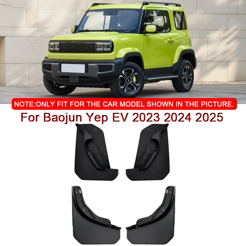 Fit For Baojun Yep EV 2023 2024 2025 Car Styling ABS Car Mud Flaps Splash Guard Mudguards MudFlaps Front Rear Fender Accessories