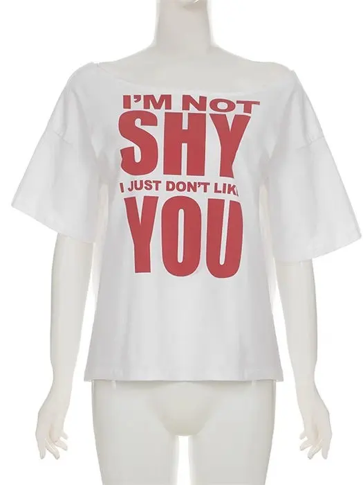 루즈 캐주얼 반팔 티셔츠 여성용 탑 스트리트 스타일 프린트 루즈핏 여름 패션 여성 의류 기본 크루넥