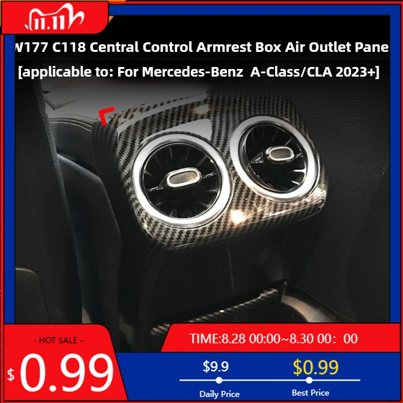 

Горячие украшения для Mercedes Benz A-class CLA Class New A-class CLA W177 C118, подлокотник центрального управления, панель воздуховыпускного отверстия Mod Int