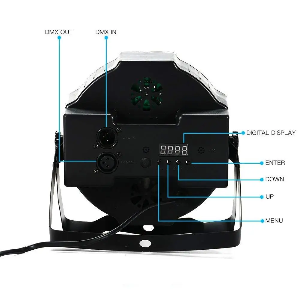 XPC-Éclairage de Scène à 36 LED RGBW DMX, Effet pio Par, DJ Chang, ix, Vacances, Noël, Bar, Club, Mariage, Anniversaire, Spectacle, 512