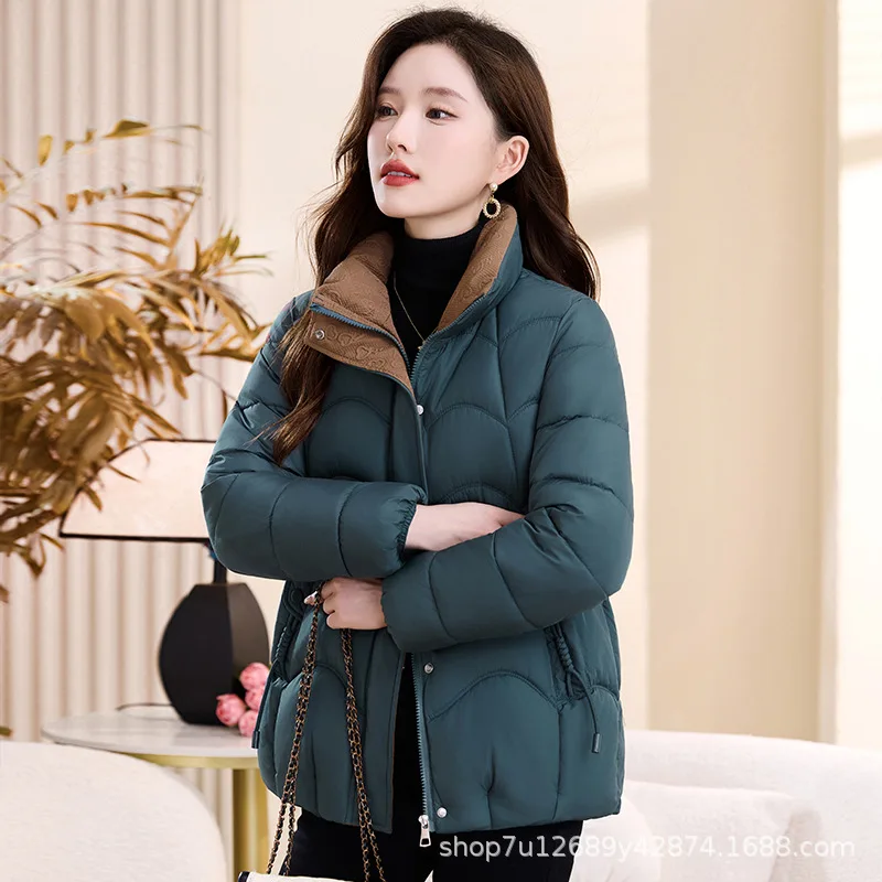 2025年冬新作綿服 多用途、ファッショナブルでスタイリッシュ、細見え効果あり、新年の軽やかな女性用服