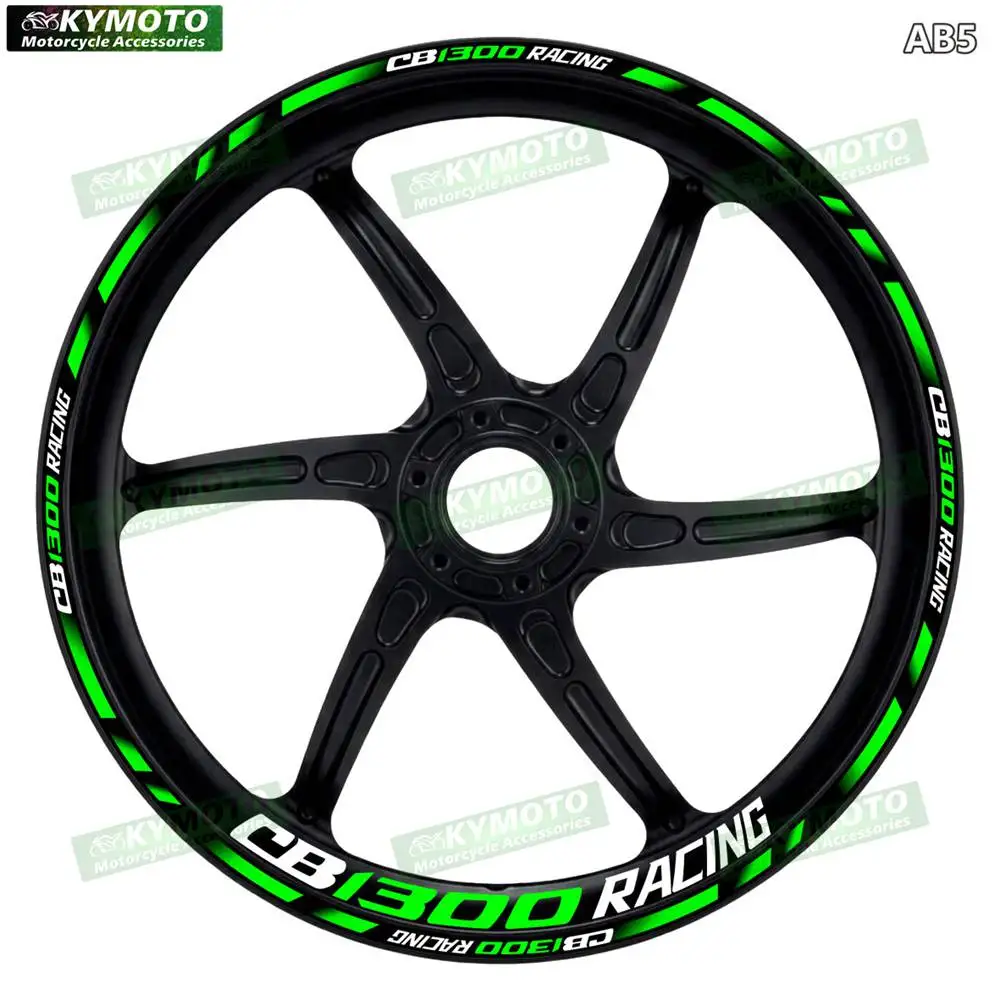 For Honda CB1300 CB 1300 Motorcycle 17 Inch Front And Rear Racing Wheel Stickers Car Reflective Motorbike Hub Tape Sticker