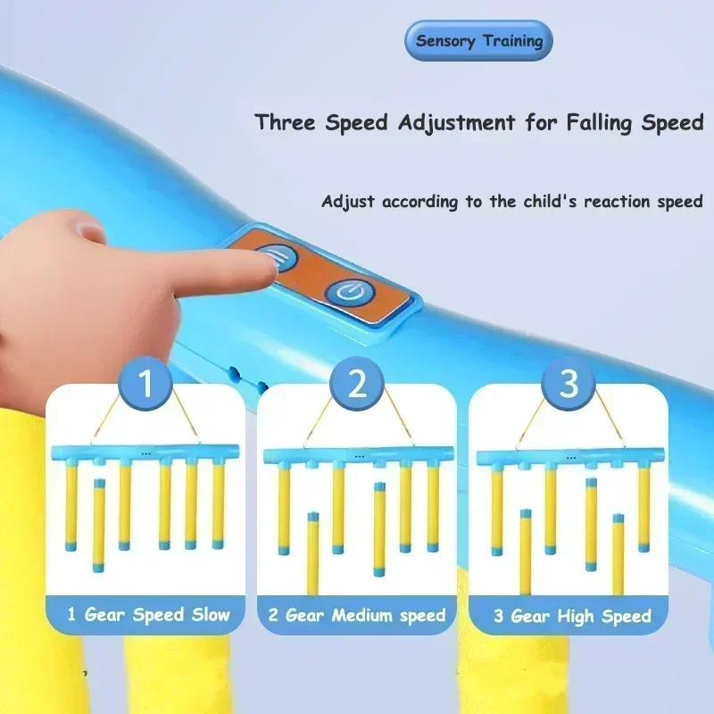 Jeu de bâtons de chute de défi, jouet de capture de bâtons pour enfants, capacité de réaction, jouet interactif éducatif Parent-enfant, sport