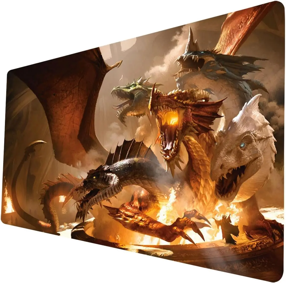 

Playmat Dragon TCG, 24 x 14 дюймов DTCG, CCG, RPG Коллекционный игровой коврик для карточных игр — гладкая поверхность, боевая игра, резиновая коллекция