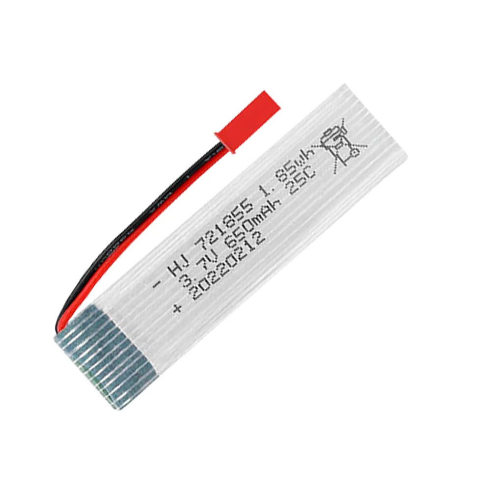 Batteria ad alta velocità 721855 3.7V 650mAh con caricabatterie 5 in1 per Udi U815A U818A U819A L6052 L6036 V212 V222 H07 accessorio batteria RC