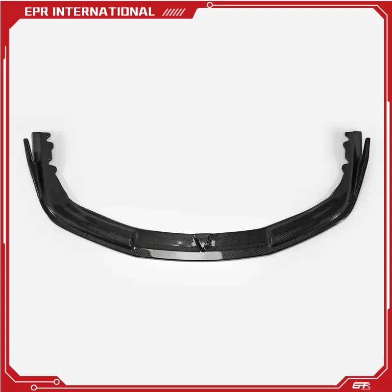 Car-styling For Ferrari 458 AP Style Carbon Fiber Front Lip F458 Glossy Finish Bumper Splitter Fibre Drift Racing Under Spoiler