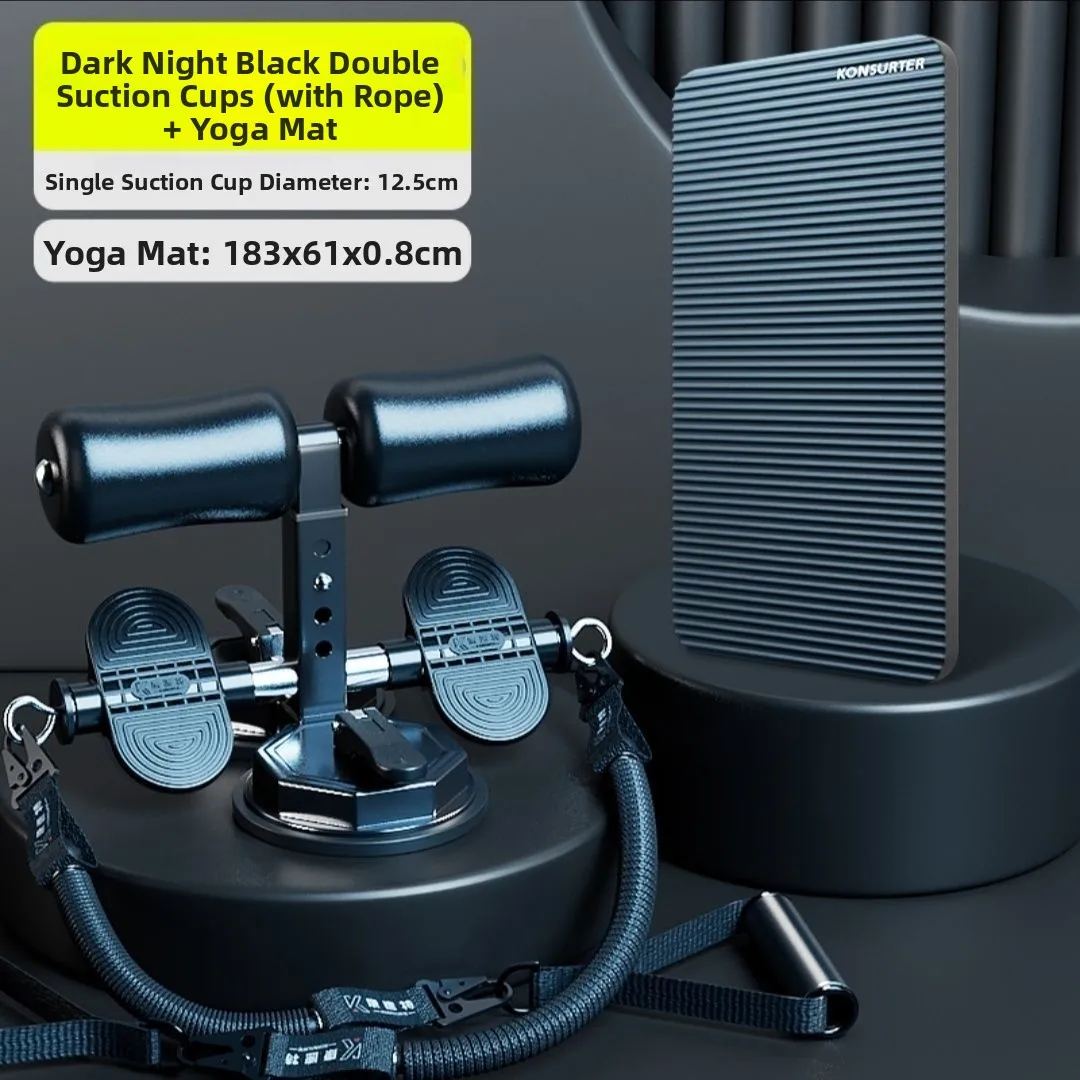 Variant: Yoga mat + auxiliary set - knight black [with drawstring]