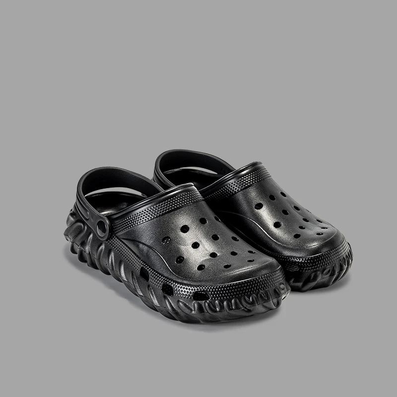 Men's Summer New Clogs Sports Outdoor Wear-Resistant Thick Sole Closed-Toe Slippers Soft Sole Outdoor Beach Sandals