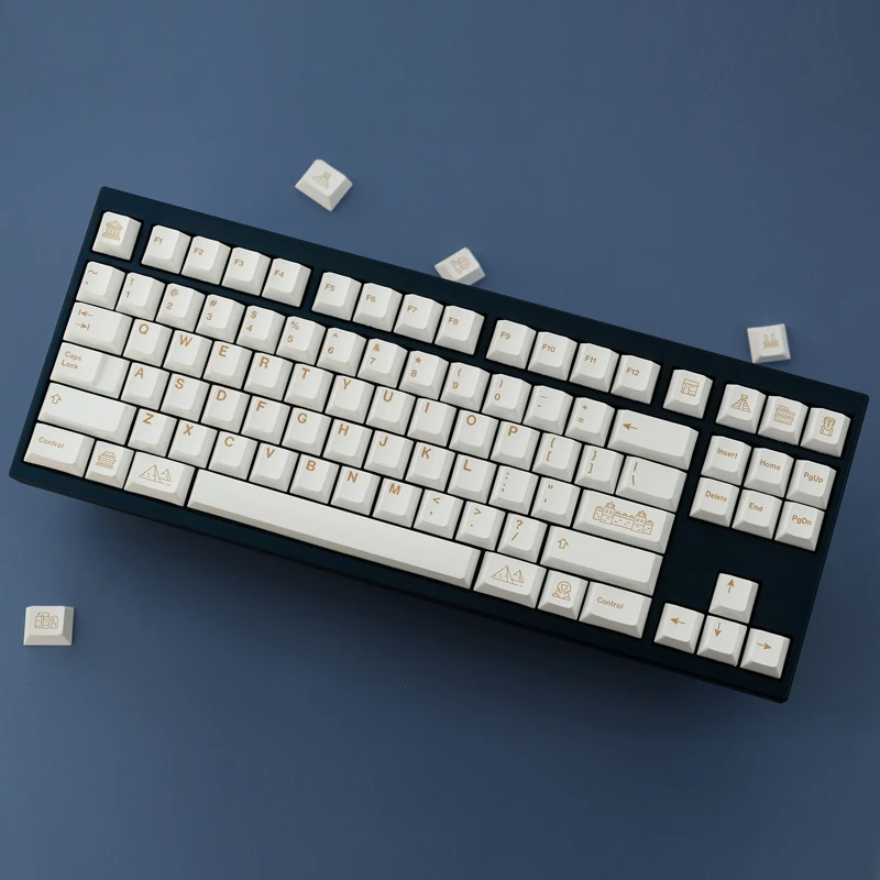 أغطية مفاتيح إبداعية مخصصة مكونة من 135 مفتاحًا PBT أصلية عالية التسامي