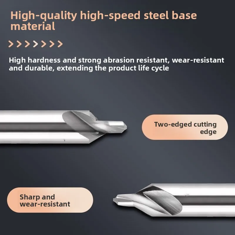 Hongfeng Micro Center Drill, Type A 172 Center Drill Sizes: 0.4 / 0.5 / 0.6 / 0.7 / 0.8 / 0.9 – 1.2 – 1.9 mm