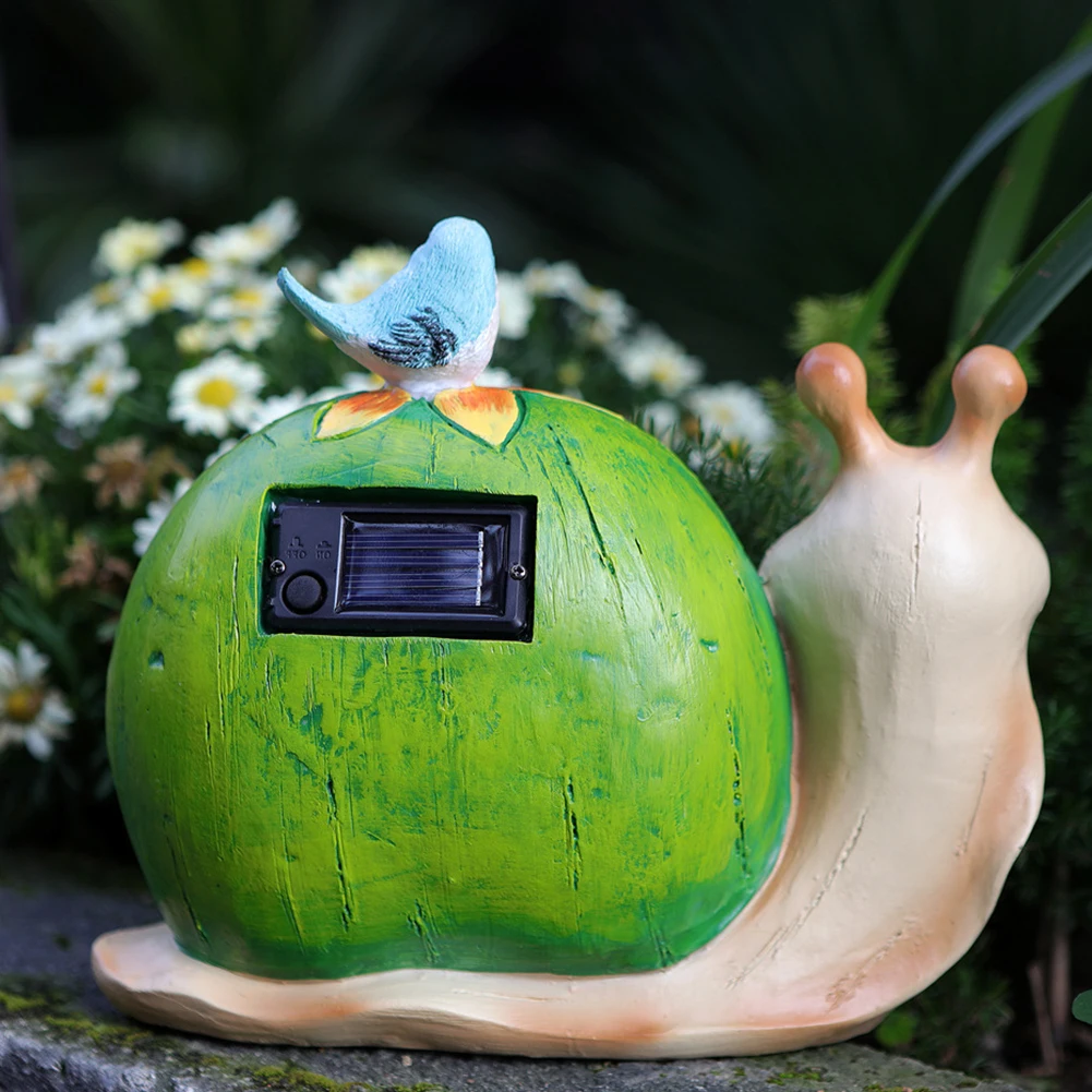 0.02w Solar Snail Light Outdoor Garden Decorative Landscape Lamp For Yard Patio Garden Pathway Porch Decor