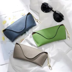 Genuine Leather Reading Glasses Bag Case For Man Women Cowhide Sunglasses Storage Holder Pouch Eyeglasses Box Eyewear Protector