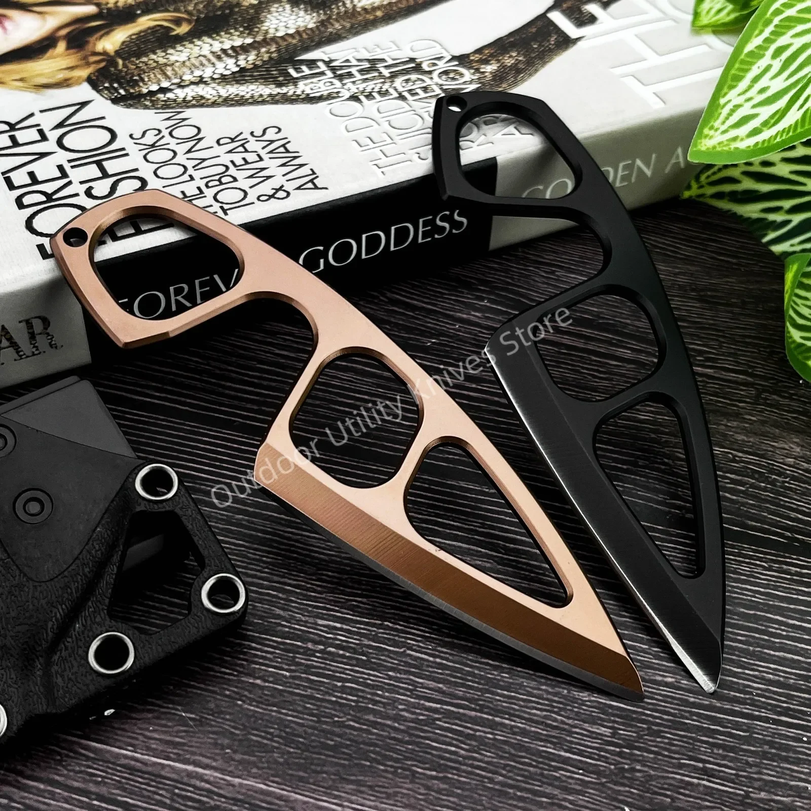 Meistverkauftes Hochhärte-Mini-Jungfern-Messer mit feststehender Klinge: 440C Klinge + Griff Outdoor-Wander- und Campingmesser Urlaubsgeschenke – Detail 1
