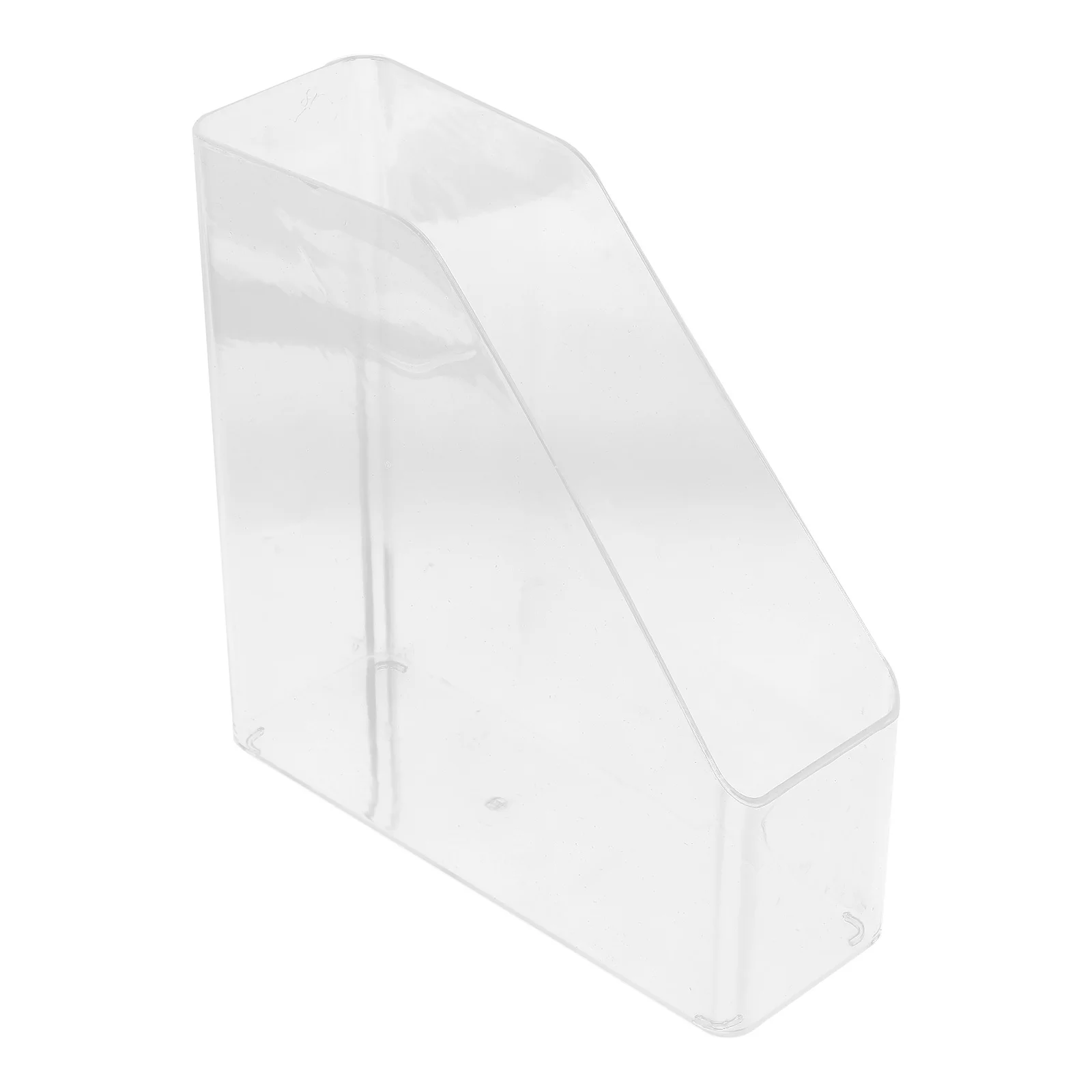 

Transparent Office Desk File Holder Large Capacity Vertical Storage Rack Document Organizer Study Desk Magazine Holder Clear