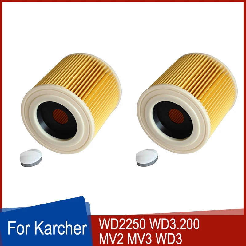 Air Dust HEPA Filters For Karcher Vacuum Cleaners Parts Cartridge HEPA Filter WD2250 WD3.200 MV2 MV3 WD3 Karcher Accessories