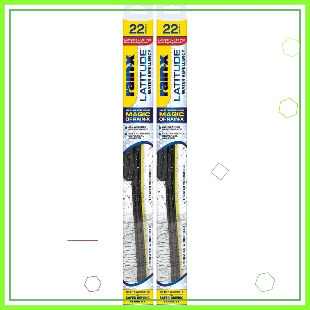 

22-дюймовые водоотталкивающие щетки стеклоочистителя 2-в-1, упаковка из 2 шт., для четкой видимости вождения