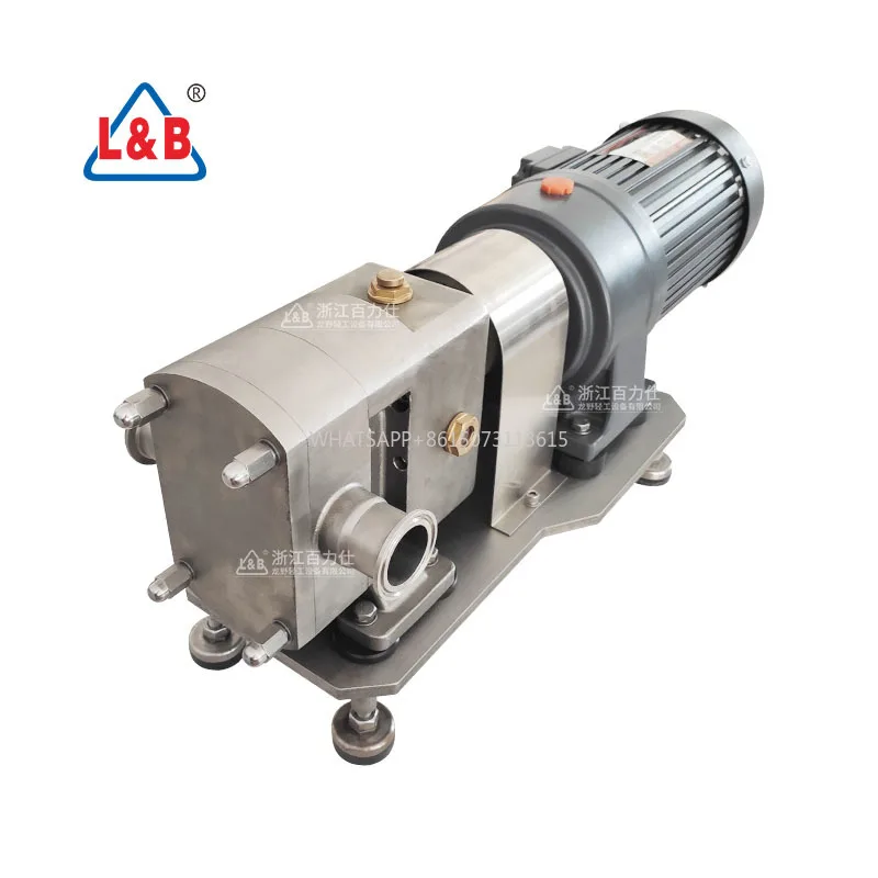 

High Viscosity Sanitary Rotor Lobe Pump Sugar Syrup Fluid Transfer Pumps Positive Displacement Rotor Gear Pump