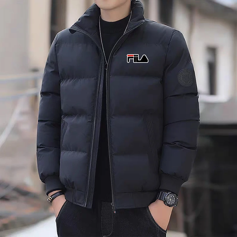 

Men's winter dolphin jacket for autumn and winter, thickened warm zipper windproof coat, winter jacket top