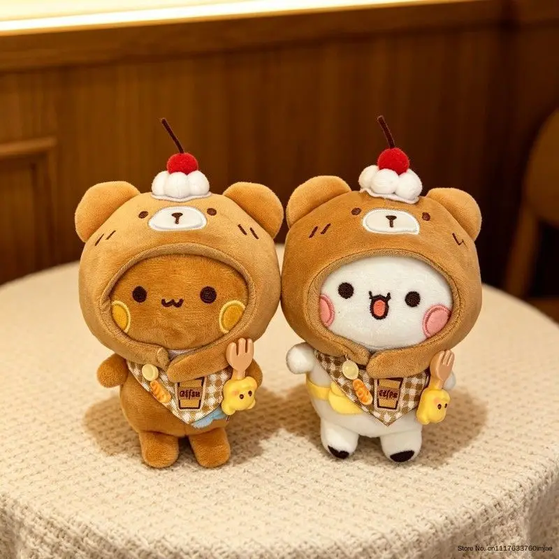 Highquality Bubu Yier Panda Plush Doll Suit Soft Anime Toy Kawaii Cartoon Fluffy Bear Bag Car Key Pendant Decoration Couple Gift view 3