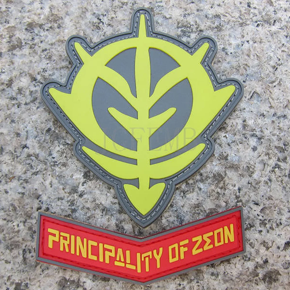 Gundam Zeon logo, 3D PVC military badge, tactical, morale, pb293