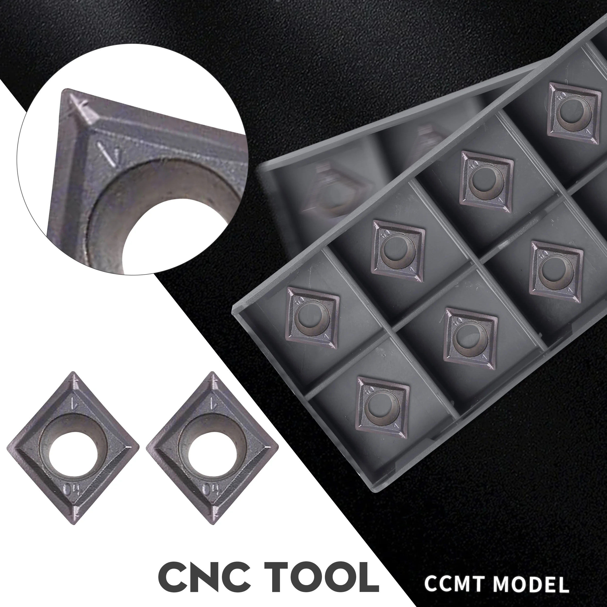 10PCS CCMT09T304 SM CCMT09T308 SM IC907 IC908 Internal Turning Tools Carbide Blades turning Inserts CNC Lathe Tool Cutting Tools