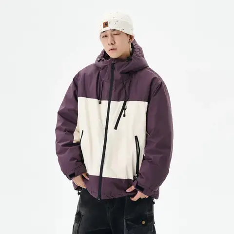 Chaqueta acolchada de invierno de talla grande de alta calidad 90 abajo espacio al aire libre gris Color caramelo Mineral púrpura Lycra abrigo de talla grande para mujer