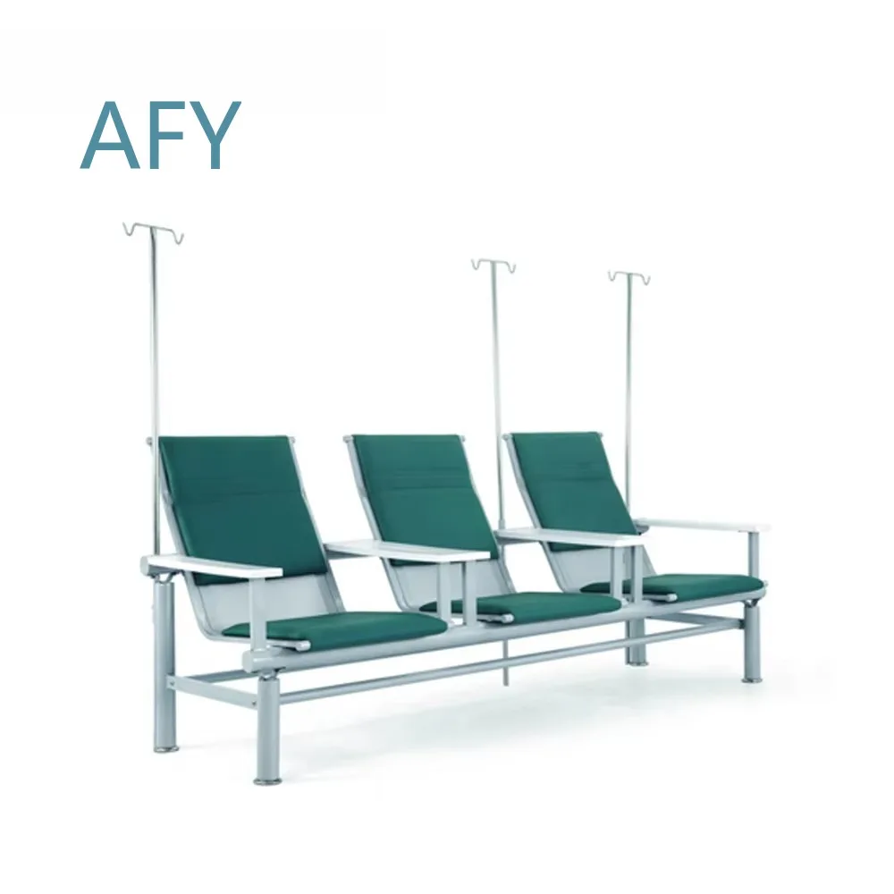 Hospital Chair for Healthcare Waiting Room IV Pole Support Comfortable Medical Waiting Seat Clinic Patient Chair for