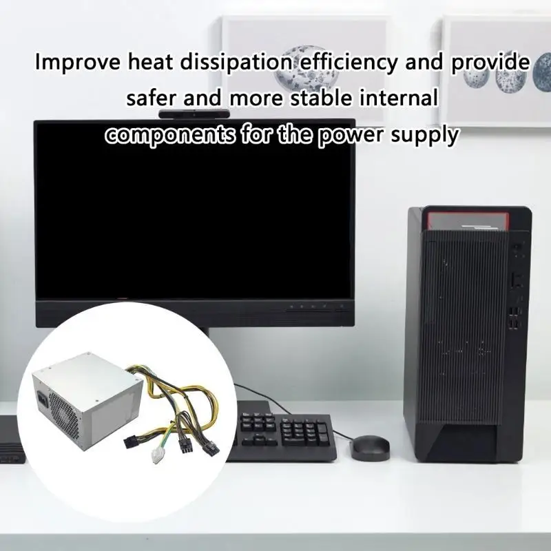 

Powerful 500W Desktop Power Supply with Cooling Vents for P310 P328 P330 R2LB