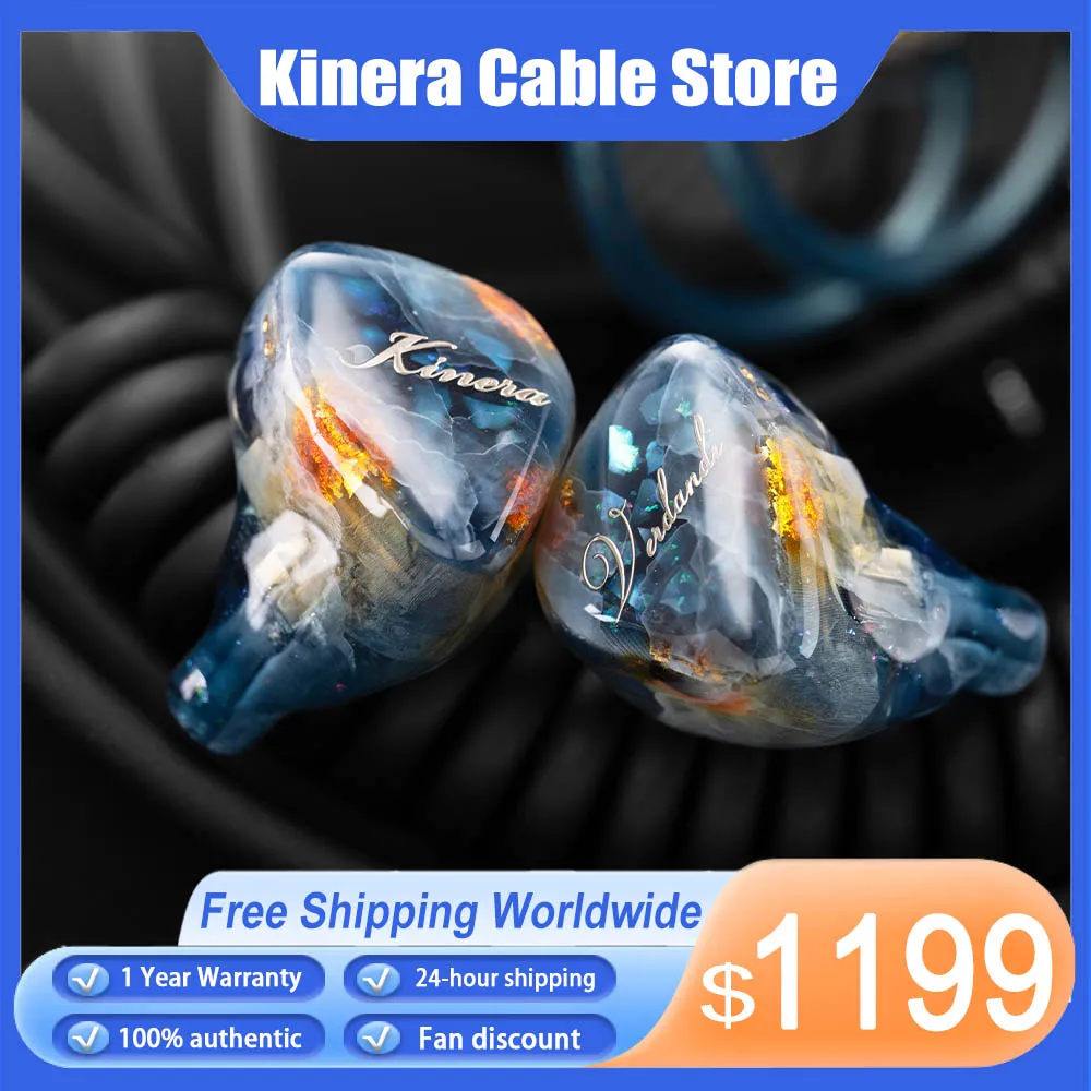 

Kinera Verdandi 1BC+2 Knowles BA+2 Sonion EST+1DD In Ear Headphone Detachable Cable Earphone Monitor IEMs Hifi EarBuds For Music