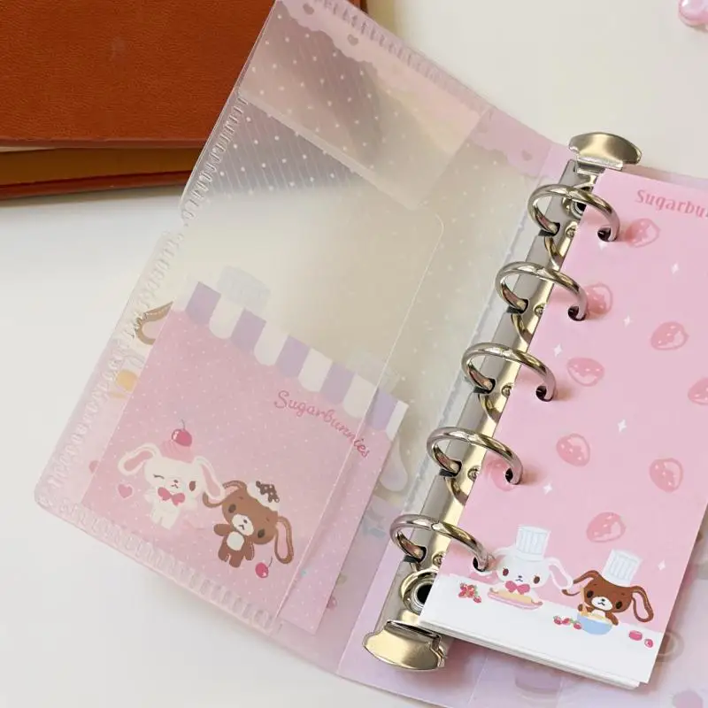 Kawaii Sugarbunnies Loose Leaf Binding Tape Shell Japanese Anime Cartoon Rabbit M2.5 Manual Account Diagonal Leaf Folder Gift