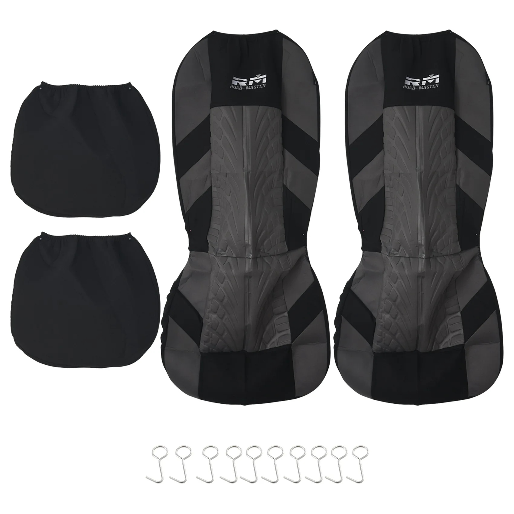 

4 PCS Full Gray Car Cover Protection Car Accessories with Letter Embroidery Front