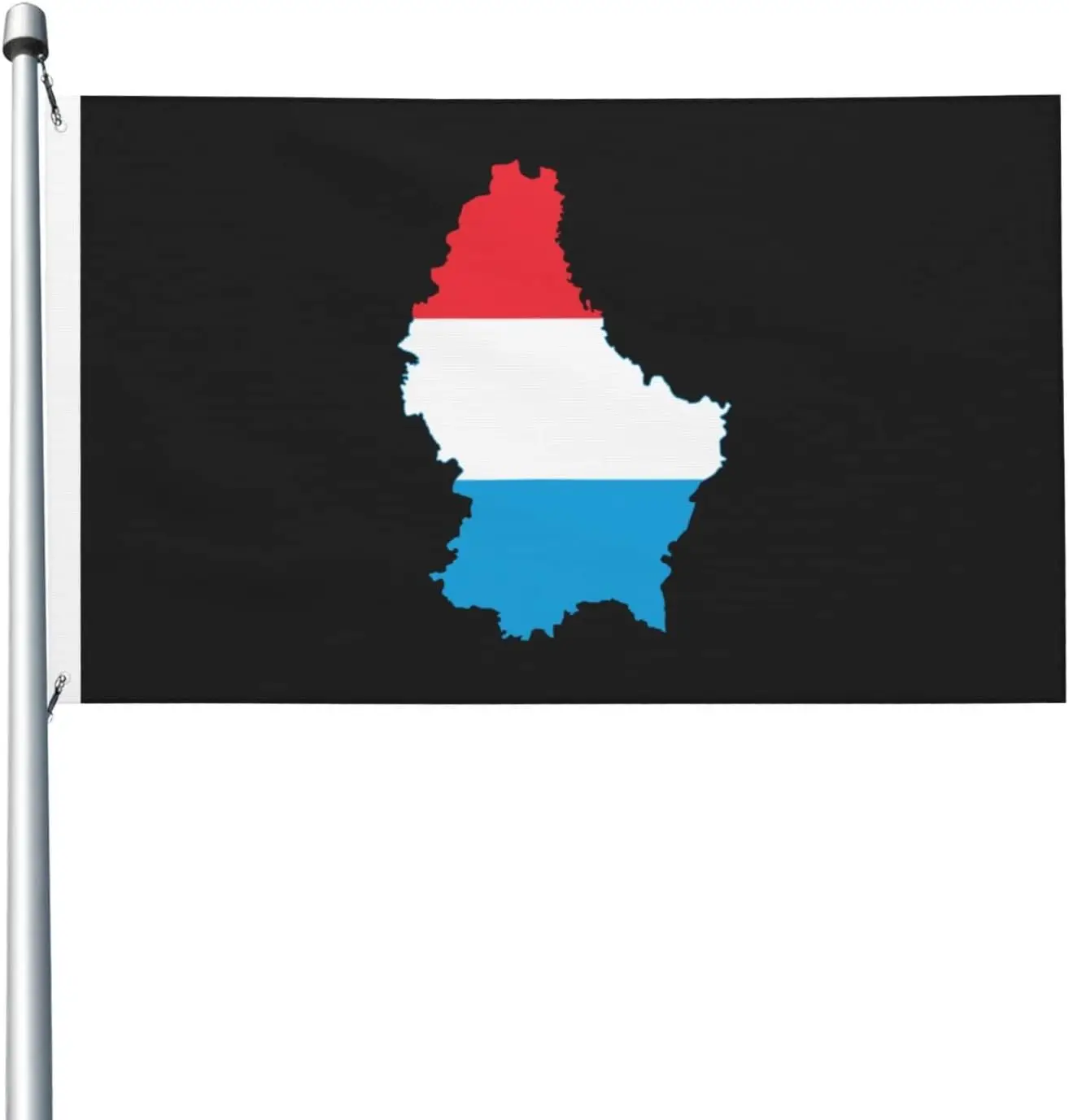 Flagnshow 100% Polyester Flag Map of Luxembourg Flags