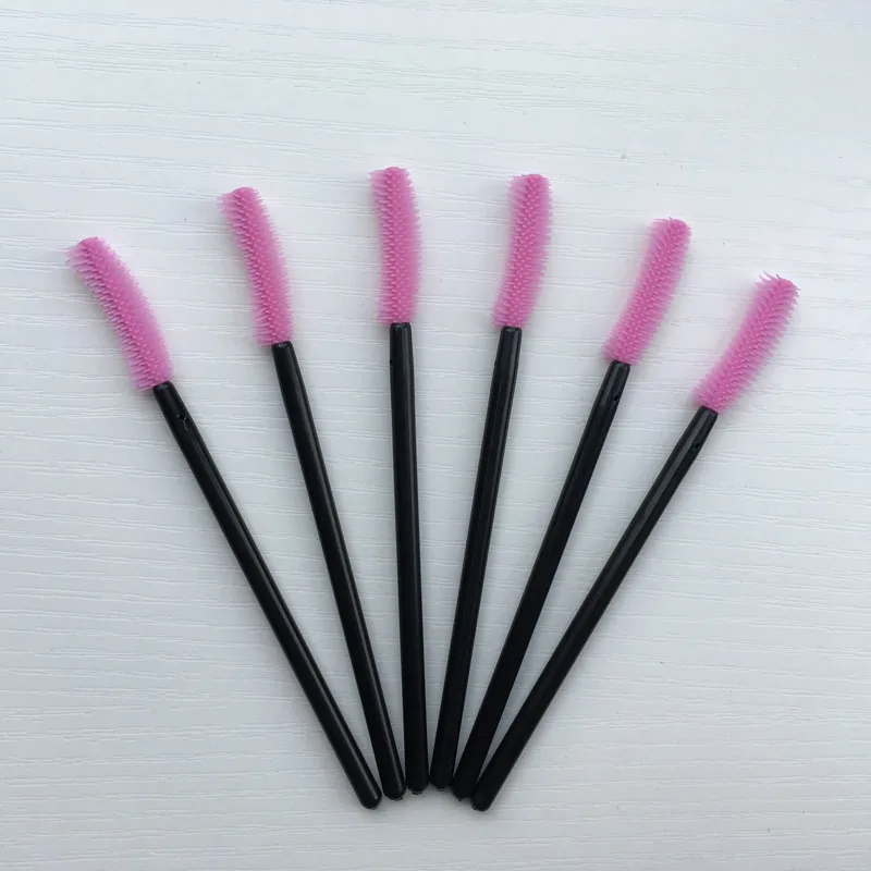 1000 Pcs Disposable Silicone Mascara Wands Eyelash Eyebrow Brush Brushes Comb for Lash Extension Woman Makeup Tools Accessories