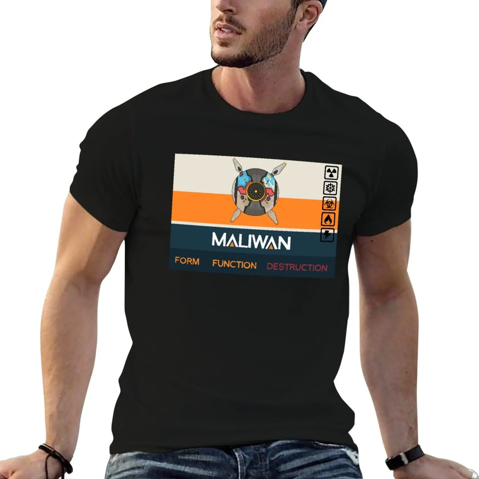

Maliwan Form Function Destruction T-Shirt t shirt man casual cotton tshirt 100% t shirt man plain T-Shirt