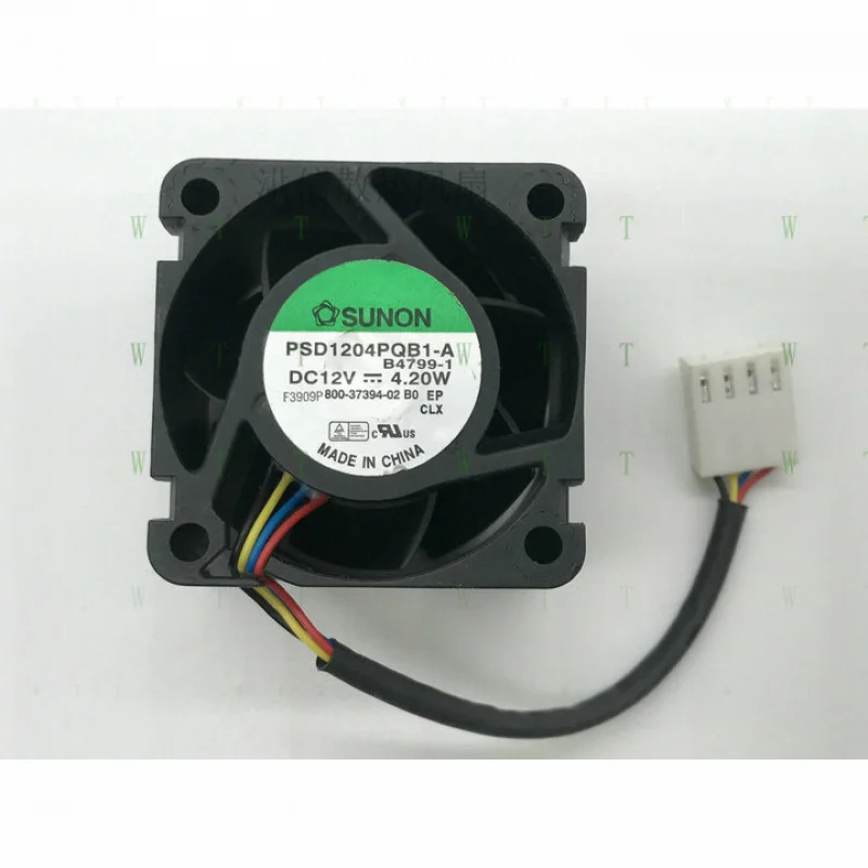 H 1 PCS   for  SUNON  Fan  PSD1204PQB1-A  DC 12V 4.20W 4CM 4028 4 PIN
