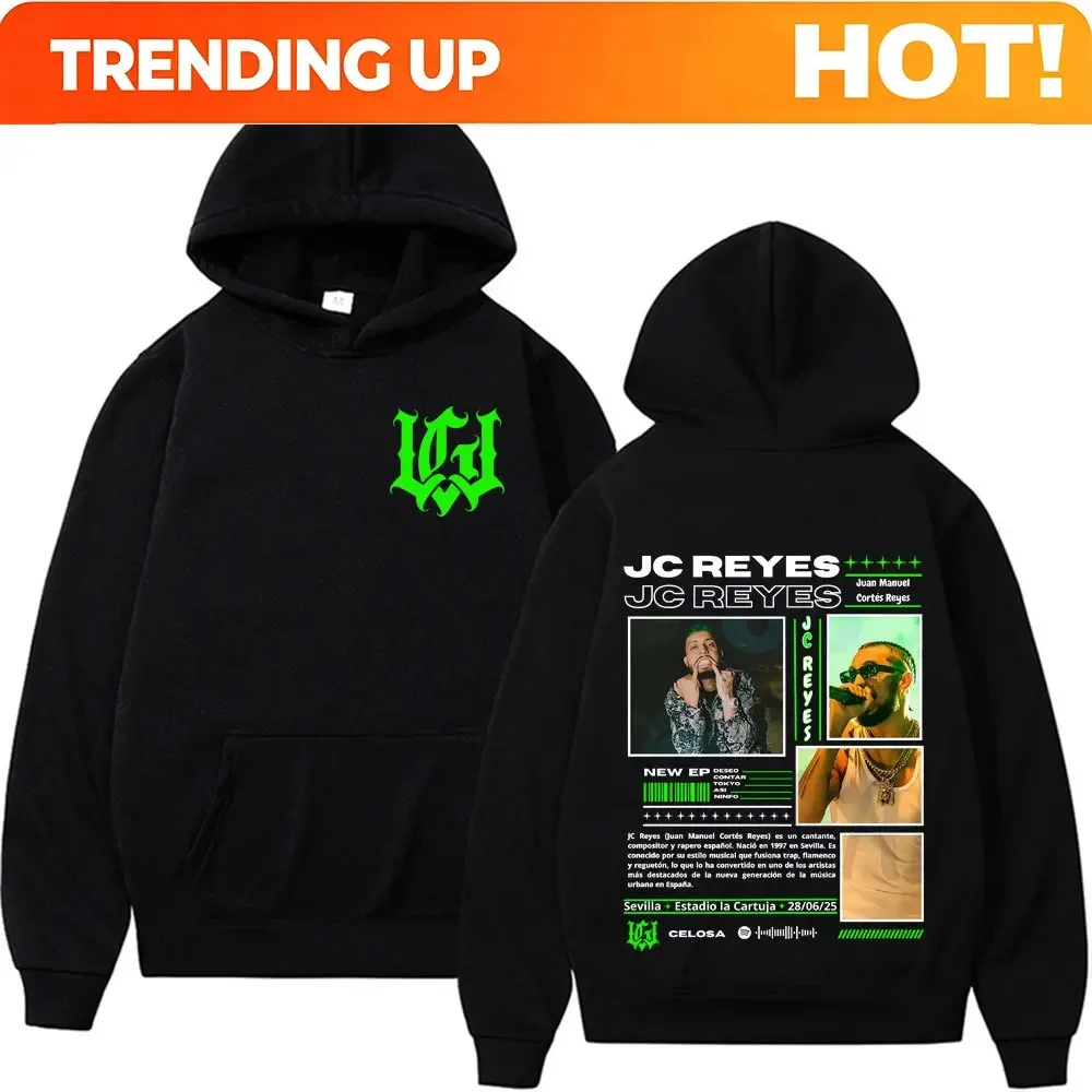 Customization Rapper Jc Reyes Music Album Tour 2025 Graphic Sweatshirts Men Women Harajuku Vintage Trending Pullovers Casual Hoo