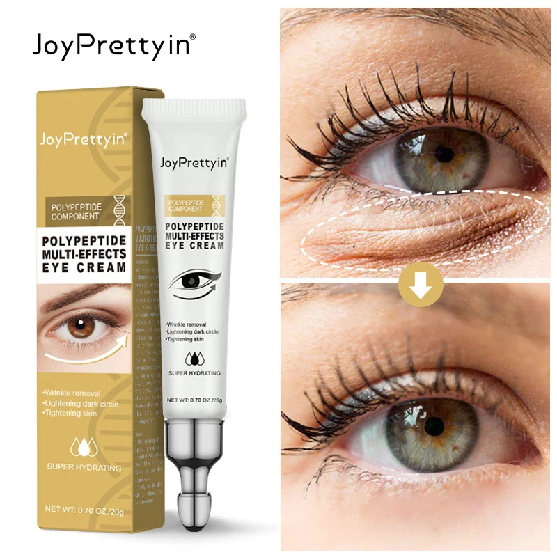 Dark Circle Remover Eye Cream Peptide Wrinkle Removal Serum Instant Eye Bags Anti-Puffiness Lifting Firming Skin Care Products